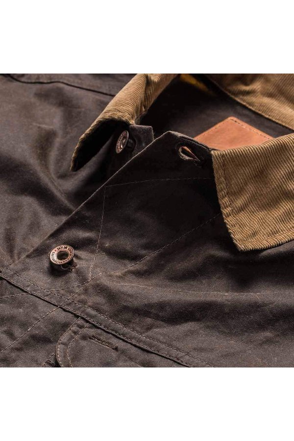 TAYLOR STITCH Long Haul Jacket - Tobacco Waxed Canvas
