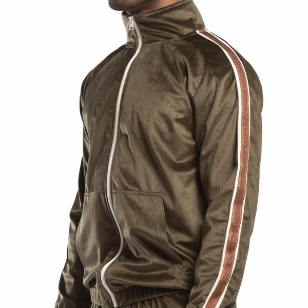Candor Track Full Zip Jacket - Olive Candor Track Full Zip Jacket - Olive