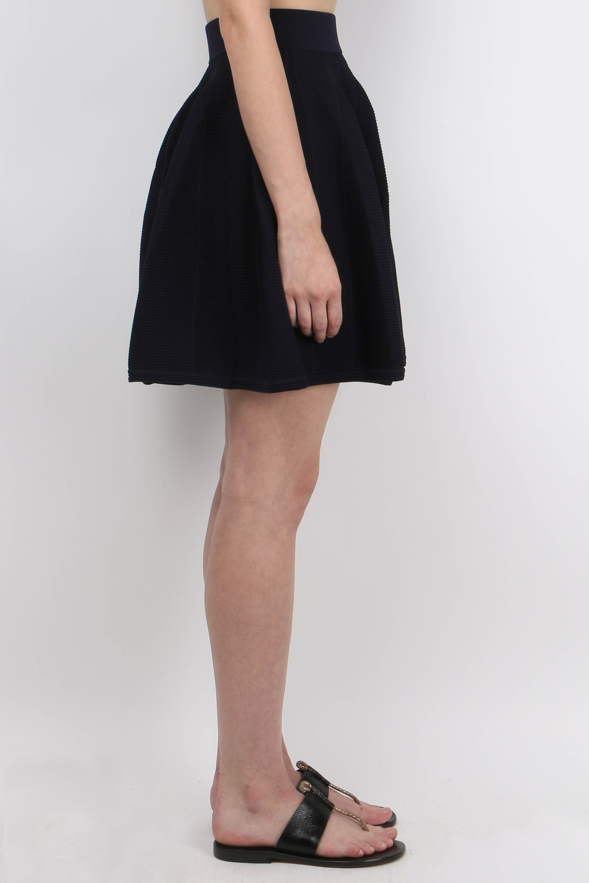 Jonathan Simkhai Flare Skirt - Navy - Image 2 of 3