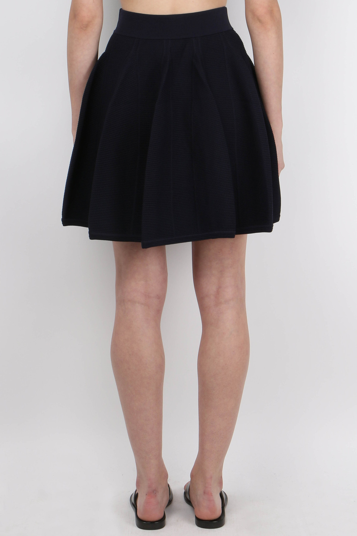 Jonathan Simkhai Flare Skirt - Navy - Image 3 of 3