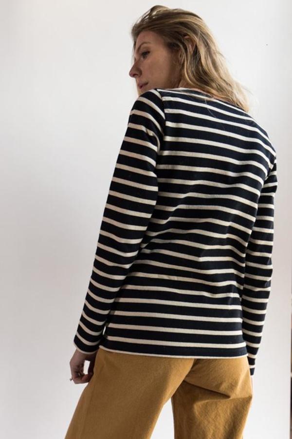 Norse Projects Inge Classic Stripe Sweatshirt - Dark Navy Norse Projects Inge Classic Stripe Sweatshirt - Dark Navy