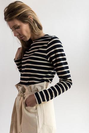 Norse Projects Inge Classic Stripe Sweatshirt - Dark Navy Norse Projects Inge Classic Stripe Sweatshirt - Dark Navy