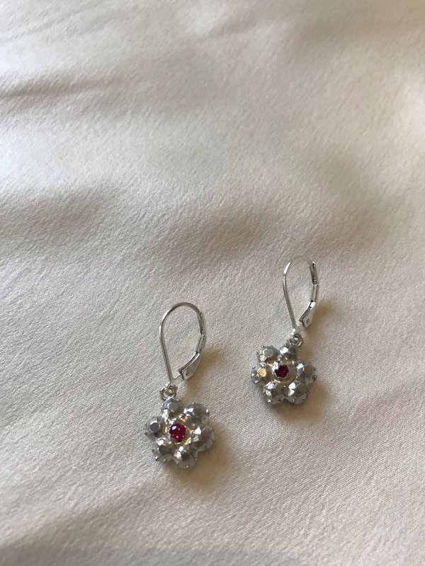 BEFORE MARCH Daisy hoops - silver BEFORE MARCH Daisy hoops - silver