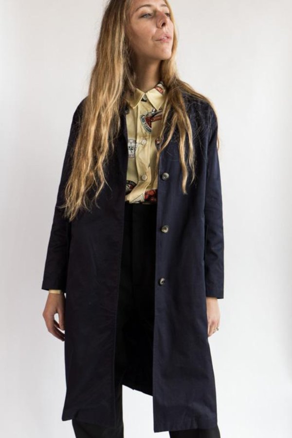 Le Mont St. Michel Trench Coat - navy Le Mont St. Michel Trench Coat - navy