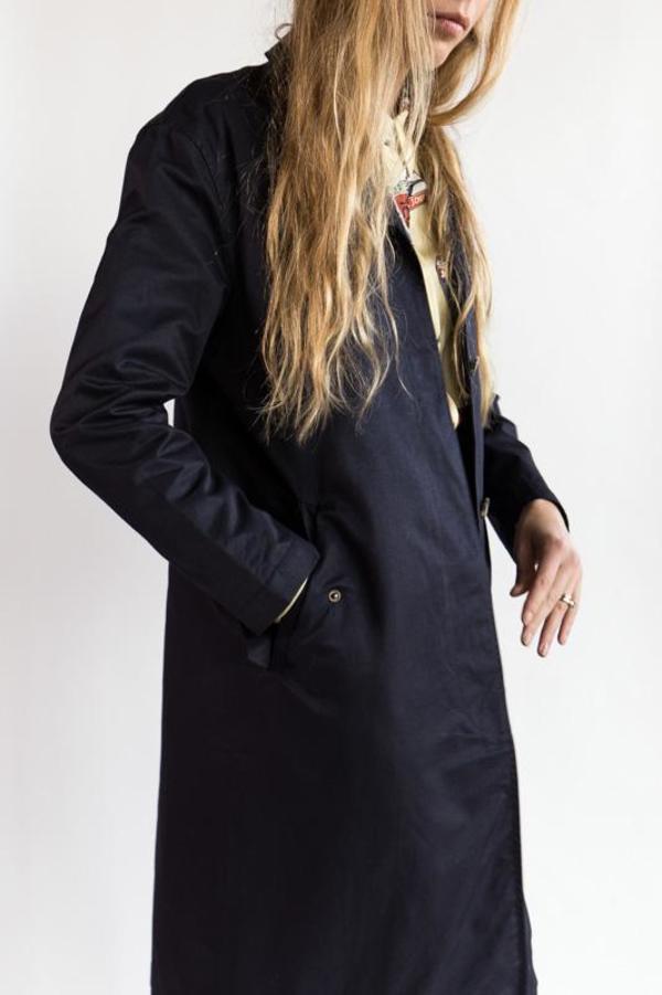 Le Mont St. Michel Trench Coat - navy Le Mont St. Michel Trench Coat - navy