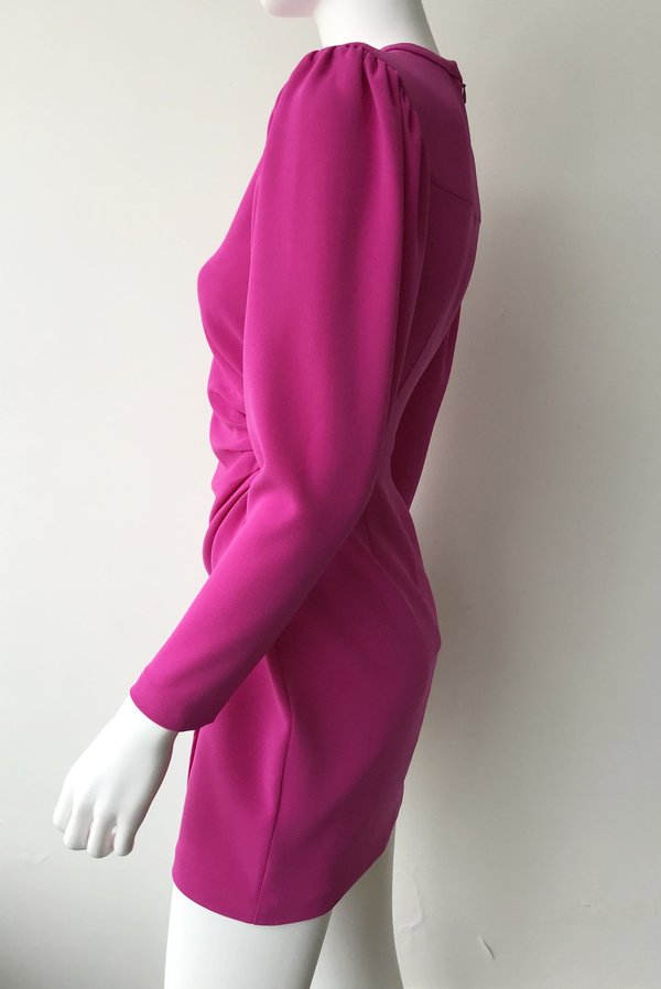 alc jane dress pink A.L.C. Mini Dress Jane Shocking Pink Crepe Size 0