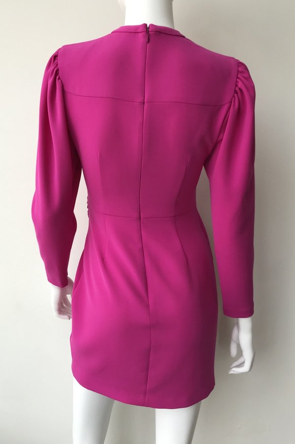 alc jane dress pink A.L.C. Mini Dress Jane Shocking Pink Crepe Size 0