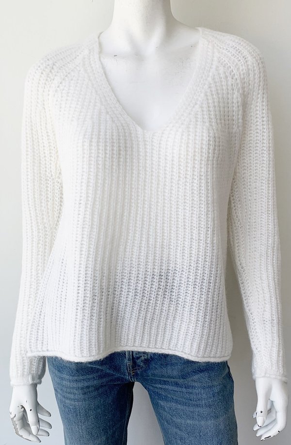 Joseph V-Neck Sweater - Chalk | Garmentory