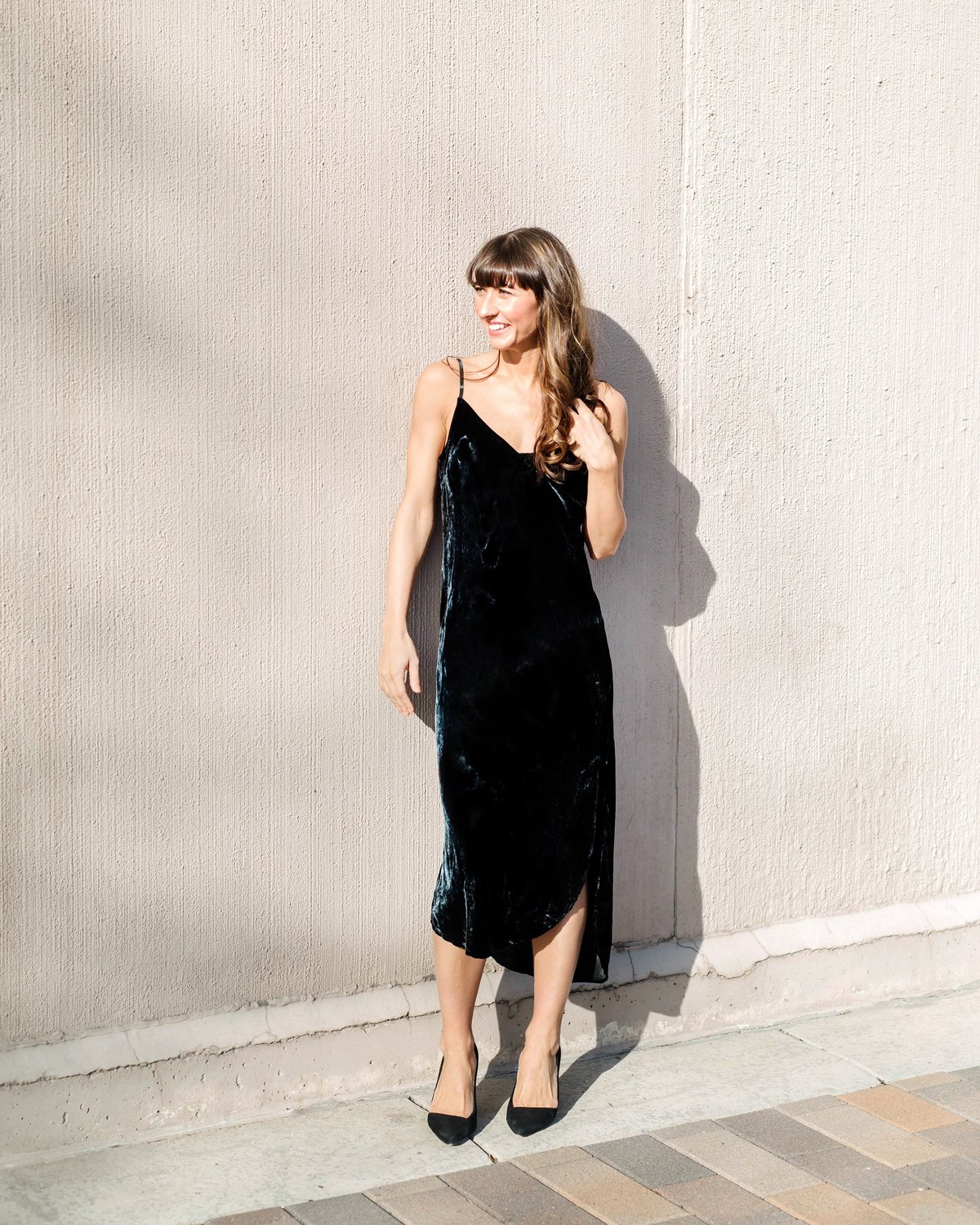 Bella Dahl Bias Slip Dress - Emerald - Image 1 of 7