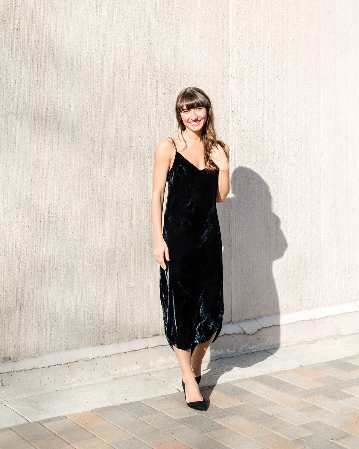 Bella Dahl Bias Slip Dress - Emerald - Image 4 of 7