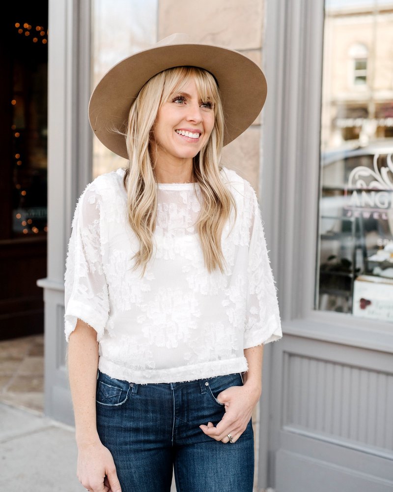 GiGi Pip Emma Stiff Brim Fedora - Tan | Garmentory display picture 1