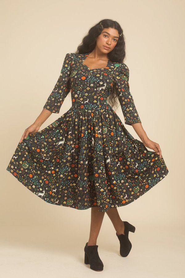 Samantha Pleet Venus Dress - Black Illuminated | Garmentory