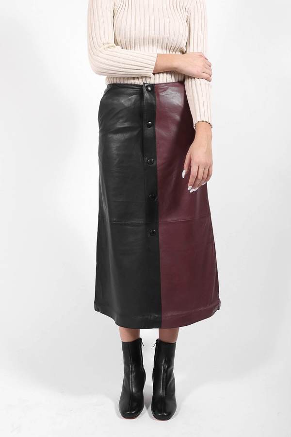 Stand Studio Nata Skirt - Black/Plum Stand Studio Nata Skirt - Black/Plum