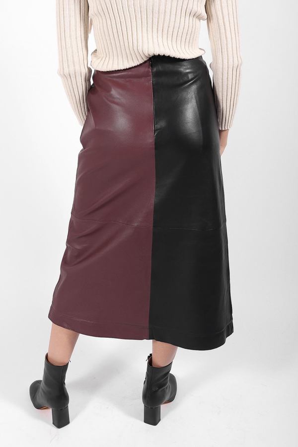 Stand Studio Nata Skirt - Black/Plum Stand Studio Nata Skirt - Black/Plum