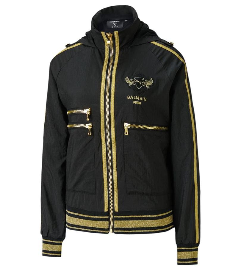 Puma X Balmain Woven Tracktop - Black | Garmentory