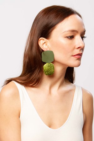 JULIE THÉVENOT Acantha earrings - absinthe JULIE THÉVENOT Acantha earrings - absinthe