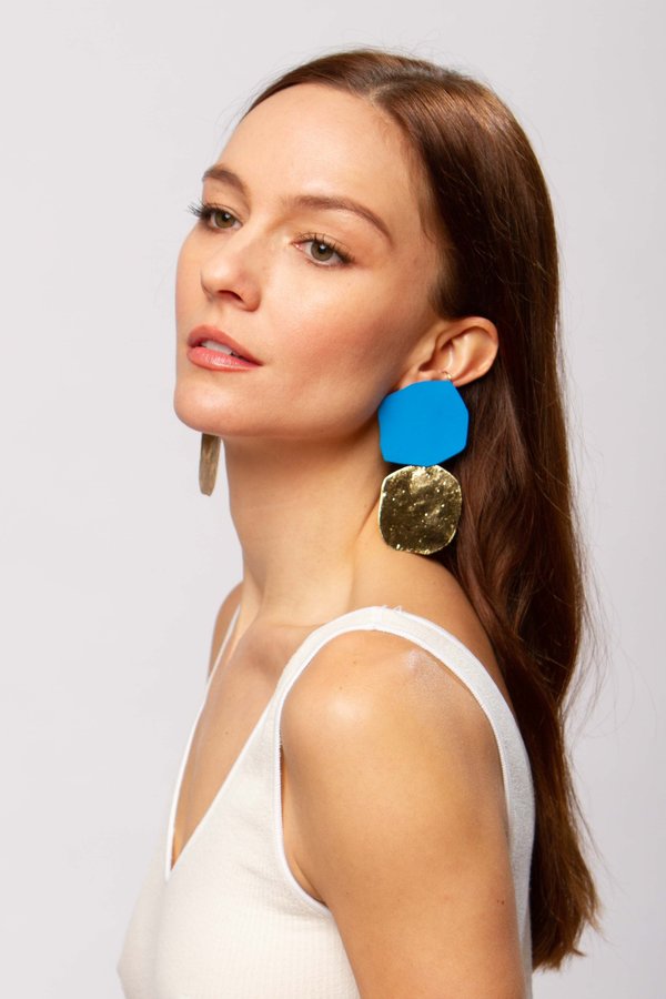 JULIE THÉVENOT Acantha earrings - sea JULIE THÉVENOT Acantha earrings - sea