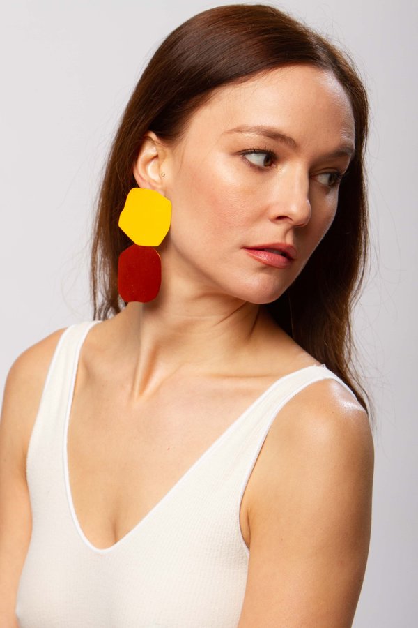 JULIE THÉVENOT Acantha earrings - spice JULIE THÉVENOT Acantha earrings - spice