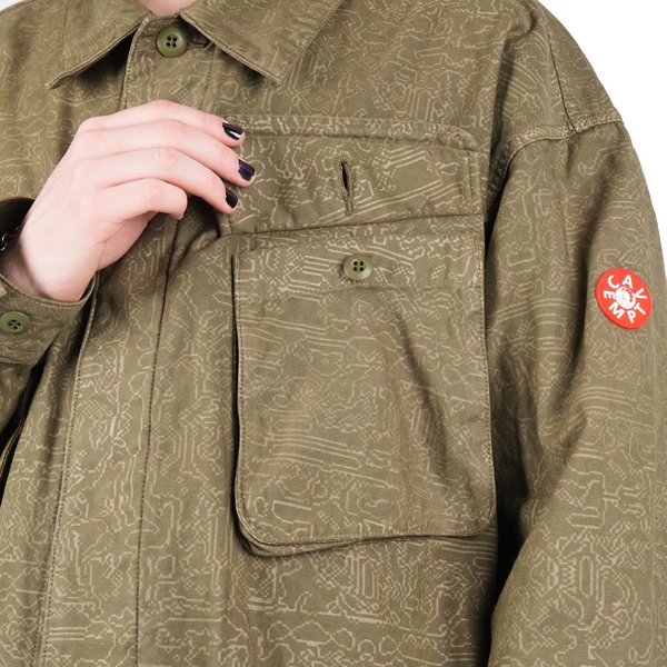 ジャケット・アウター c.e cavempt GREY NOISE BUTTON JACKET Cav Empt GREY NOISE BUTTON JACKET - BROWN | Garmentory