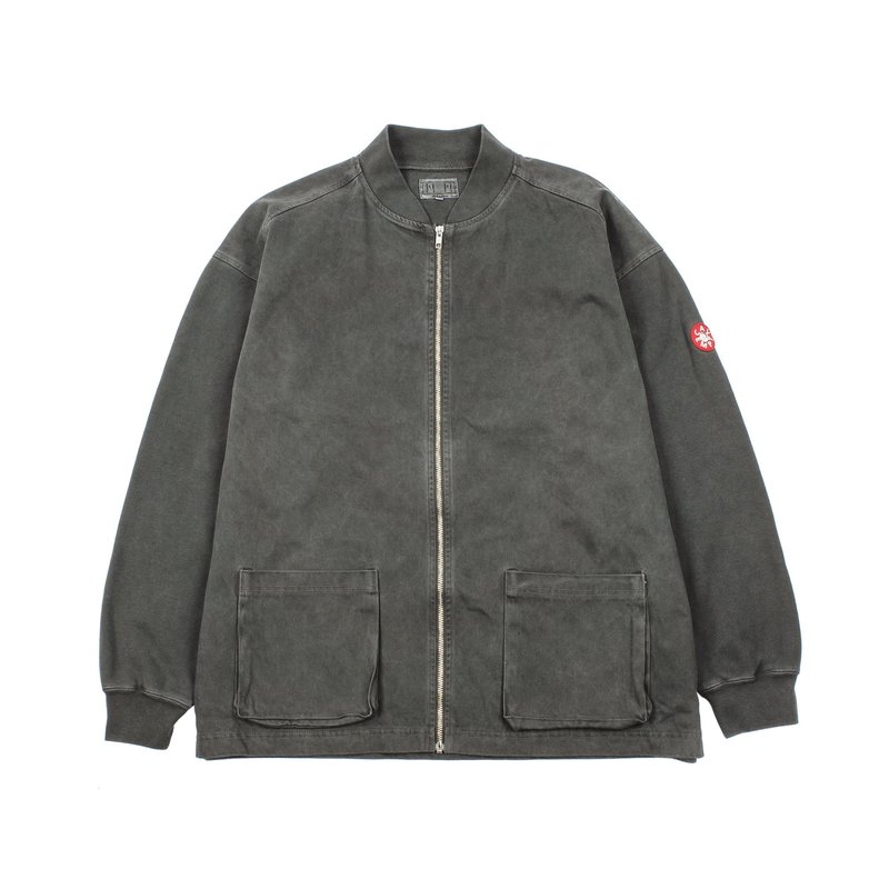 Cav Empt SWEAT SLEEVE OVERDYE ZIP JACKET - CHARCOAL | Garmentory