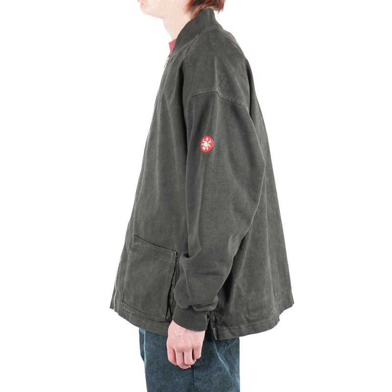Cav Empt SWEAT SLEEVE OVERDYE ZIP JACKET - CHARCOAL | Garmentory