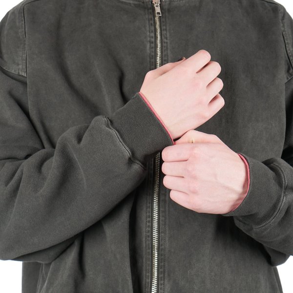 Cav Empt SWEAT SLEEVE OVERDYE ZIP JACKET - CHARCOAL | Garmentory