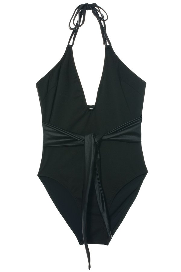 Solid and Striped Lou One-Piece - Matte Black Solid and Striped Lou One-Piece - Matte Black