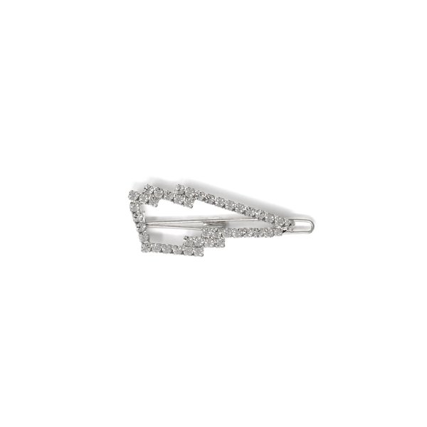 Joomi Lim Lightning Bolt Hair Clip - Rhodium/Crystal Joomi Lim Lightning Bolt Hair Clip - Rhodium/Crystal