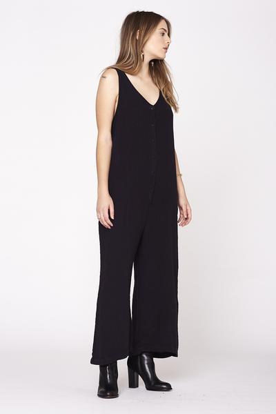 LACAUSA Wildflower Jumpsuit- Black LACAUSA Wildflower Jumpsuit- Black