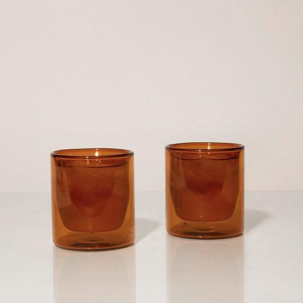 Yield Double Wall 6oz Glasses - Amber Yield Double Wall 6oz Glasses - Amber