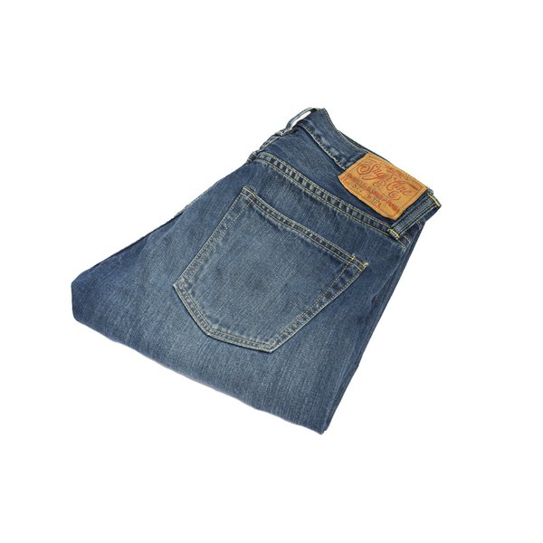 Sugar Cane Lot 877 Slim Taper Distressed Jeans Sugar Cane Lot 877 Slim Taper Distressed Jeans