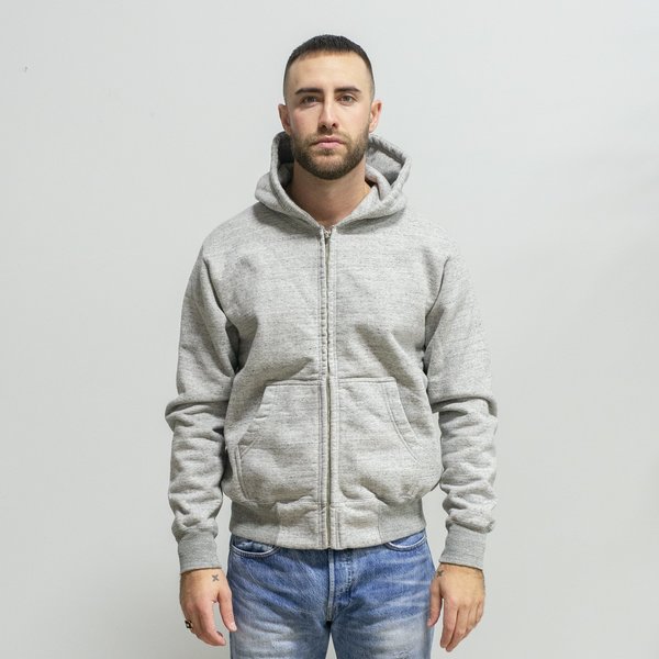 sugar cane Whitesville Zip Hoodie - Heather Grey sugar cane Whitesville Zip Hoodie - Heather Grey
