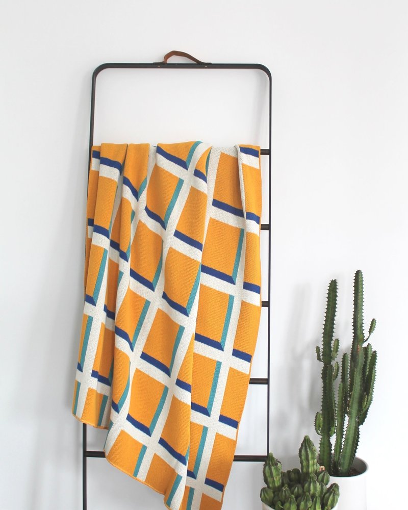 Happy Habitat Knit Throw Blanket Windowpane Garmentory