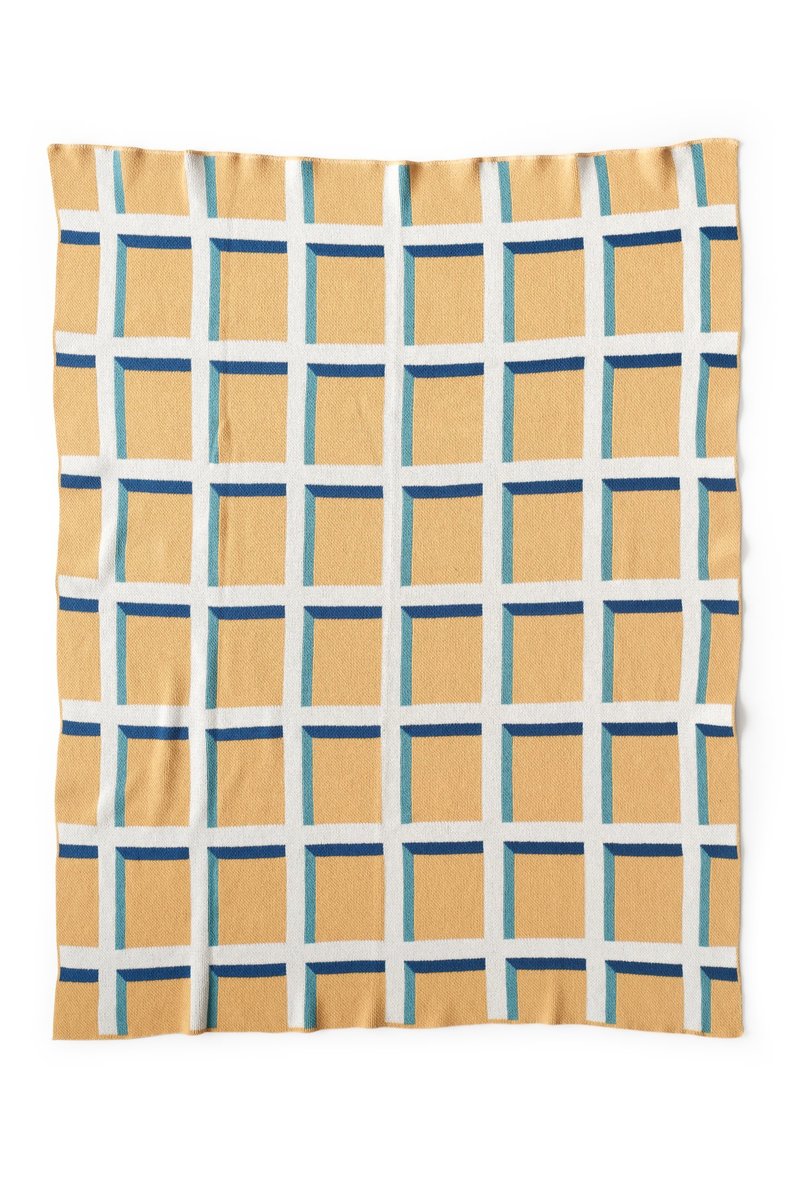 Happy Habitat Knit Throw Blanket Windowpane Garmentory