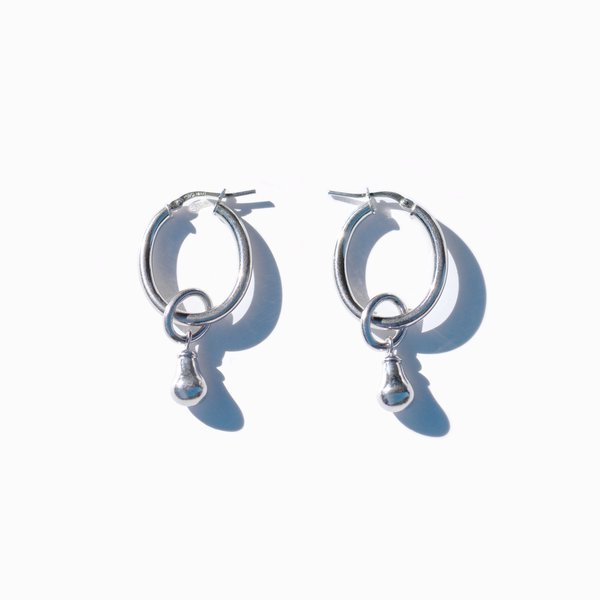 MING YU WANG Pear Drop Earrings - silver MING YU WANG Pear Drop Earrings - silver