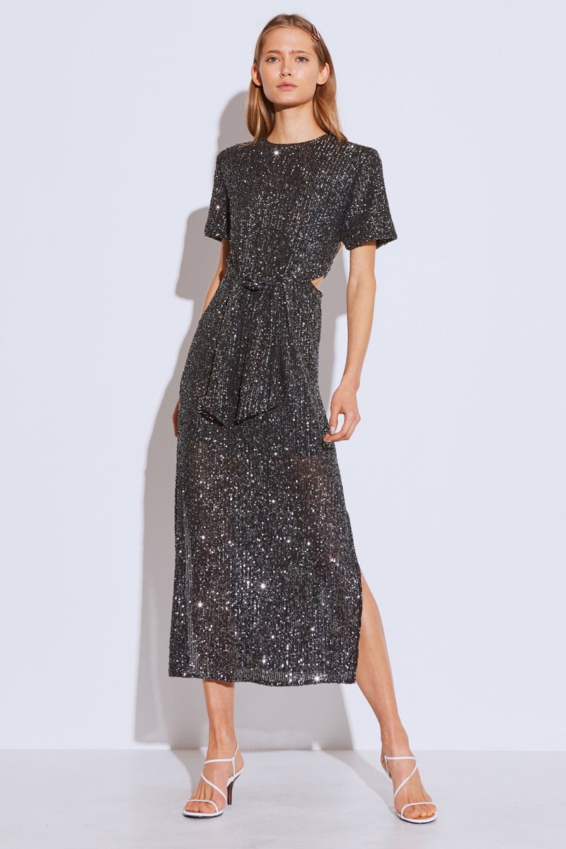fall midi formal dress Long Lace Formal Black Evening Dress - 4XL - Elegant Lace Detailing - Short Sleeves