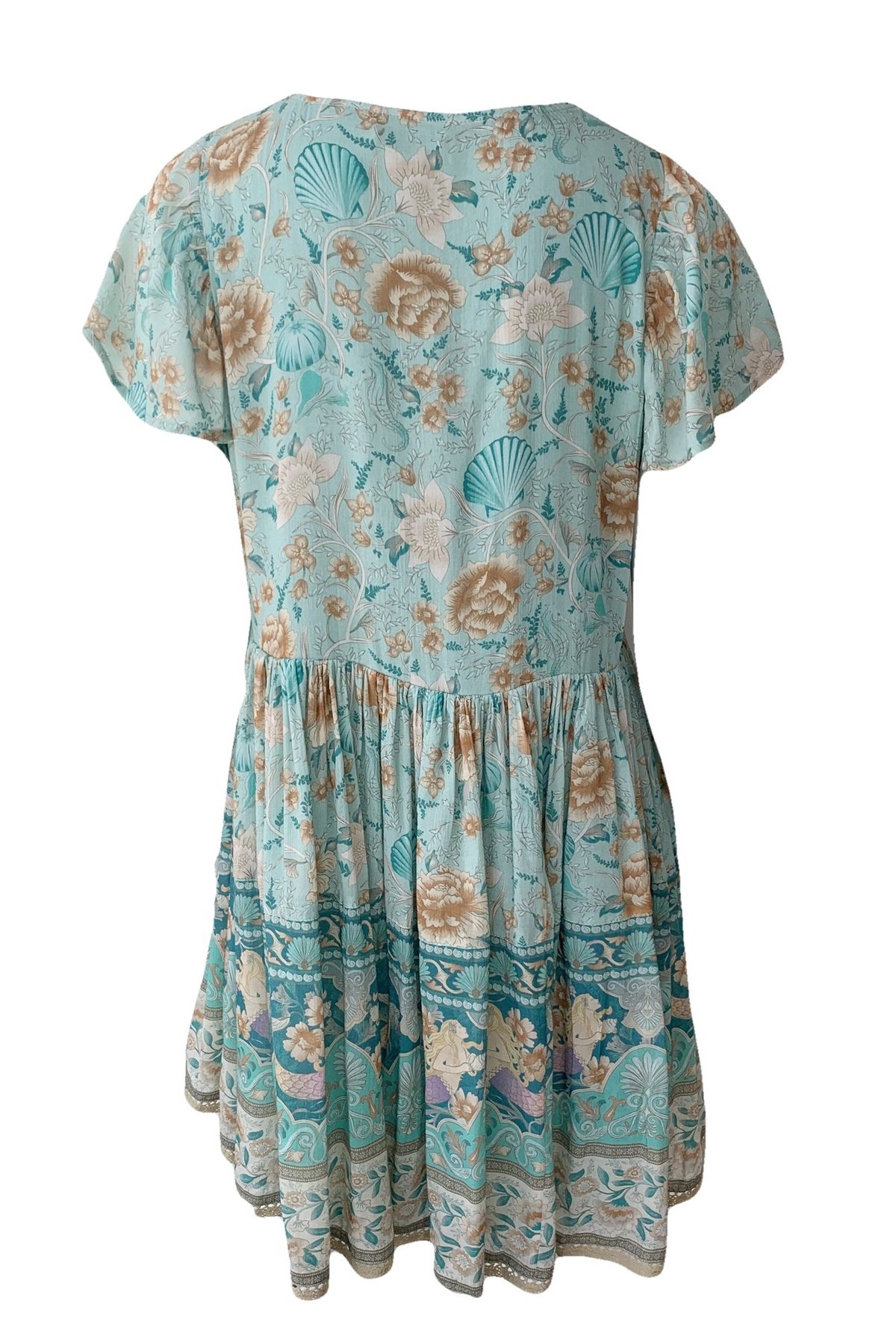 spell seashell boho mini dress & THE GYPSY COLLECTIVE - Seafoam group-7778 while the adjustable back Size:US2/AU6 AW Theresa Dress, Dusty