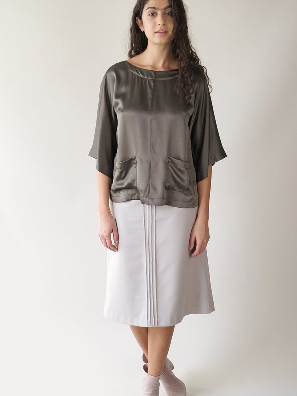erica tanov emile skirt - stone erica tanov emile skirt - stone