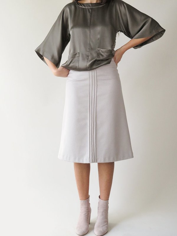 erica tanov emile skirt - stone erica tanov emile skirt - stone