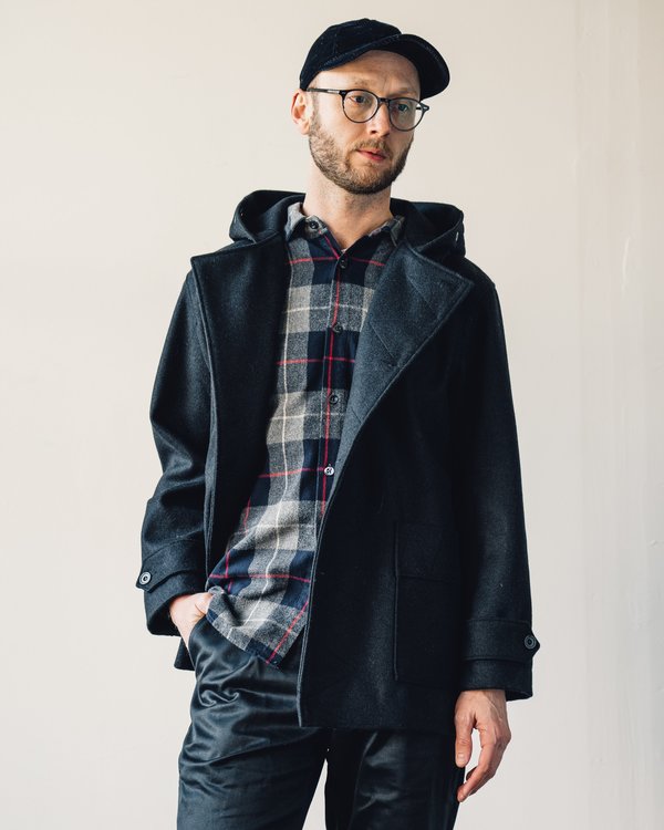 Arpenteur Kabig Coat - Navy | Garmentory