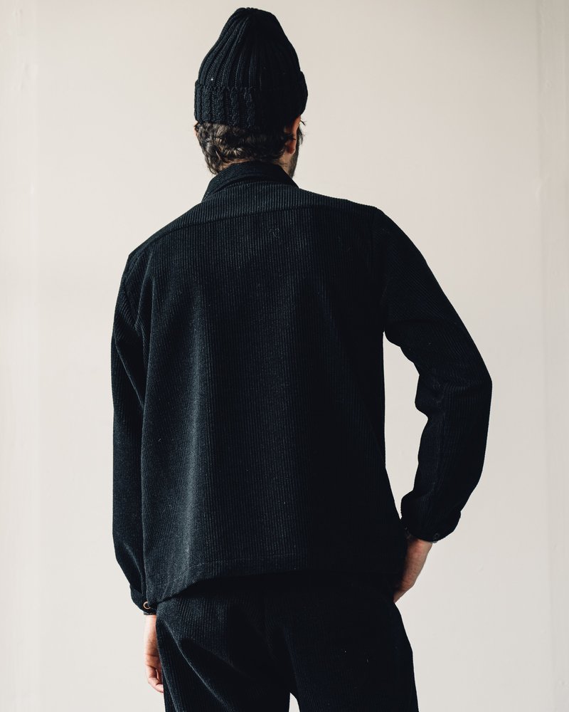 Evan Kinori Field Shirt, Black | Garmentory