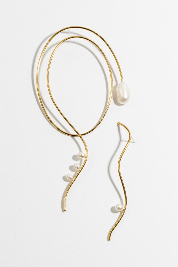 Laura Estrada Marisa Earrings - Brass Laura Estrada Marisa Earrings - Brass