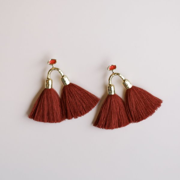 Ora-C Aria Earrings - Red Clay Ora-C Aria Earrings - Red Clay
