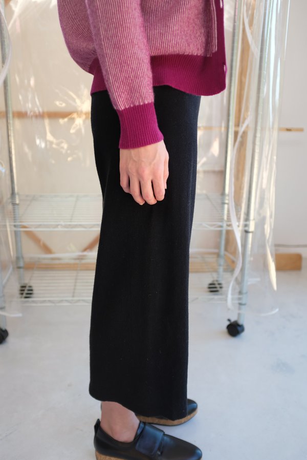 Beklina Culotte Knit Trouser - Black Beklina Culotte Knit Trouser - Black