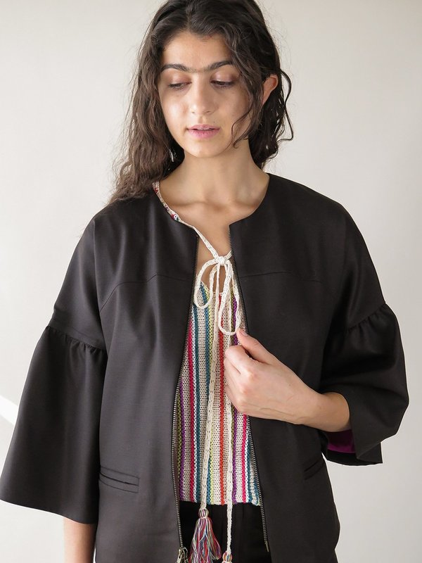 erica tanov fontaine jacket - paen black erica tanov fontaine jacket - paen black