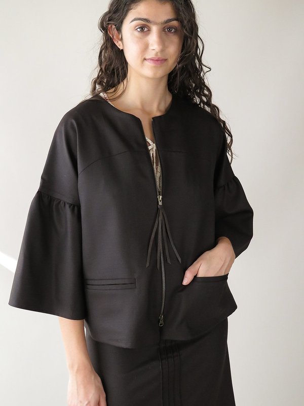 erica tanov fontaine jacket - paen black erica tanov fontaine jacket - paen black