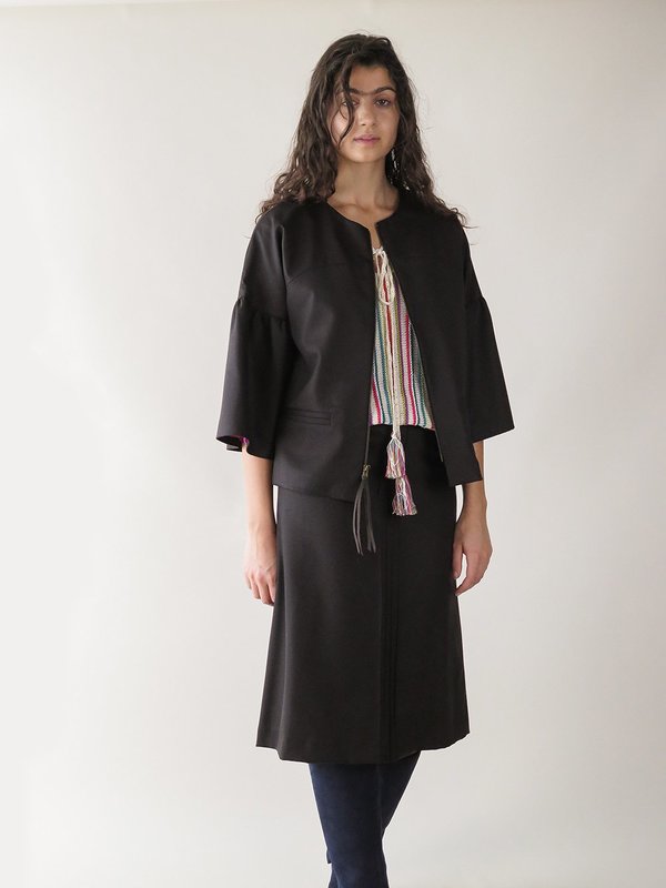erica tanov fontaine jacket - paen black erica tanov fontaine jacket - paen black