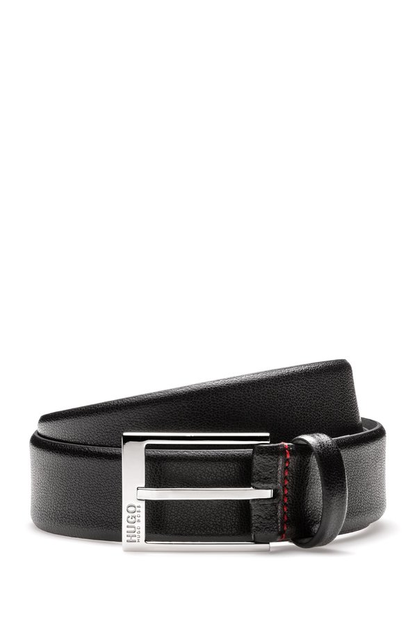 Hugo Boss Gellot Grainy Leather Dress Belt - Black Hugo Boss Gellot Grainy Leather Dress Belt - Black