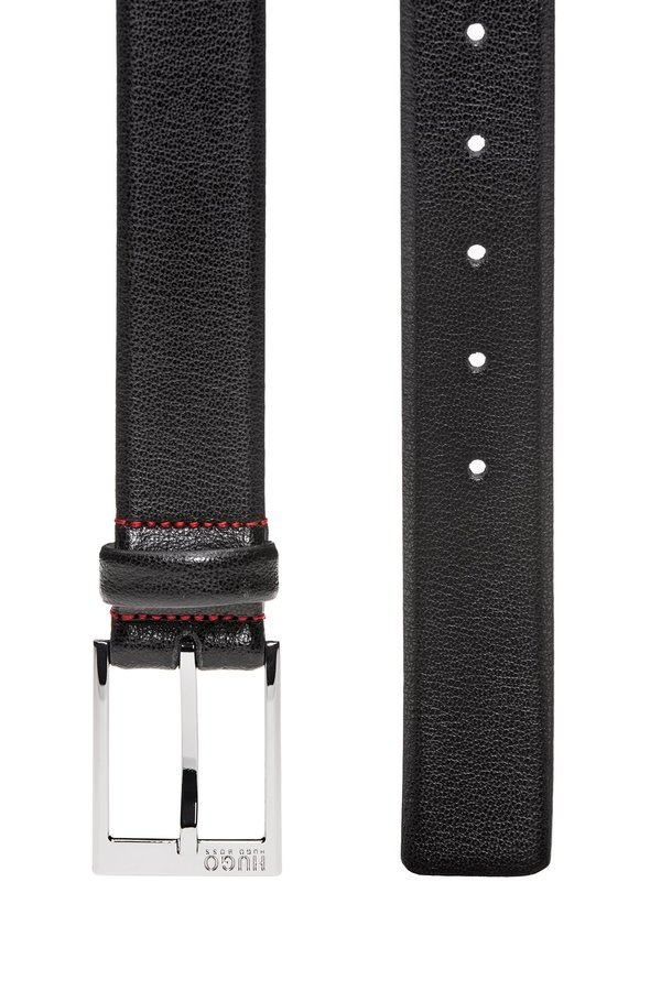 Hugo Boss Gellot Grainy Leather Dress Belt - Black Hugo Boss Gellot Grainy Leather Dress Belt - Black