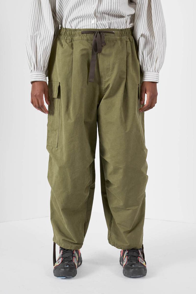 【ANGLAN】NPC Cargo Balloon Pants Anglan Cargo Balloon Pants - Khaki | Garmentory